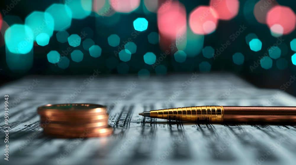 Economy And Finance Background With Money Coins