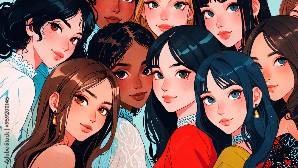 Diverse Group of Women Celebrating Diverse Group of Women Celebrating
