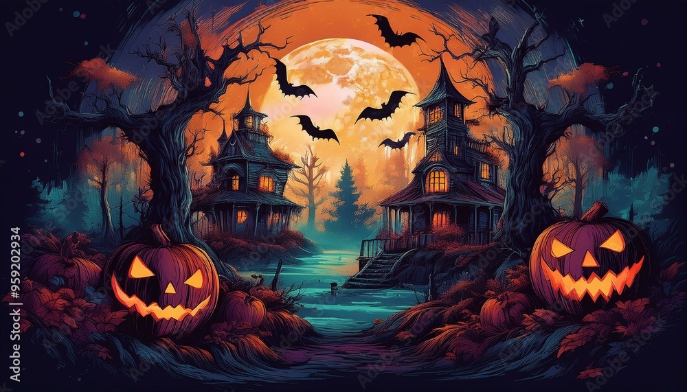 halloween background with pumpkins halloween background with pumpkins