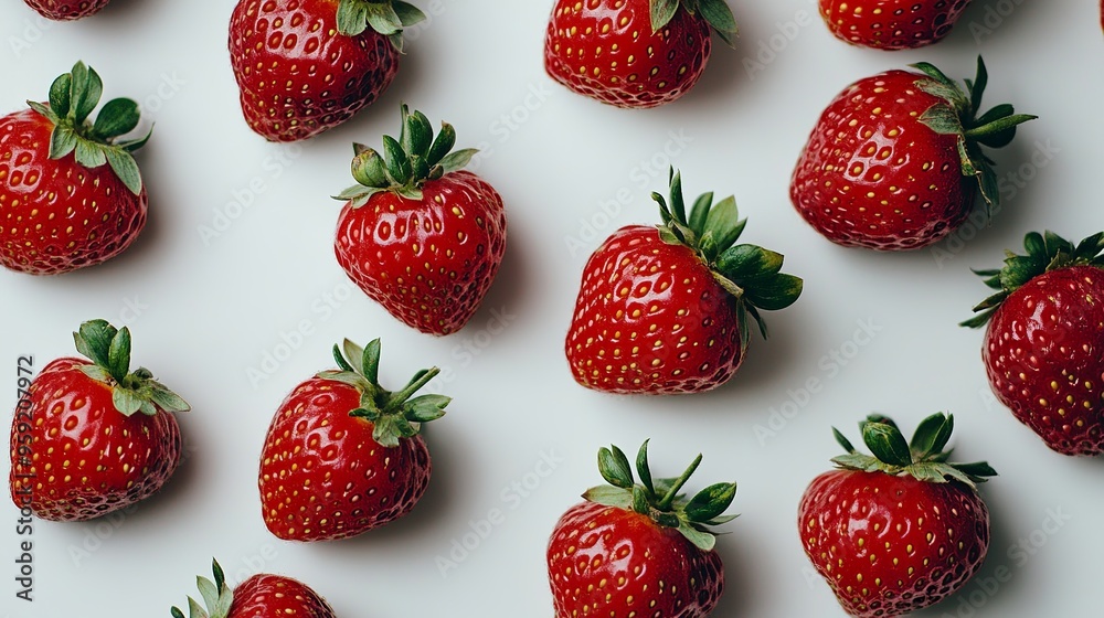 Strawberries on white background Strawberries on white background