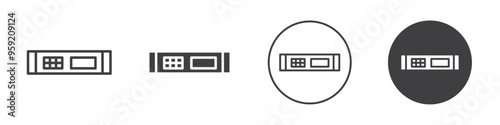 server icon Vector logo outline