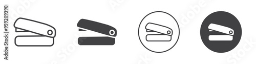 Stapler icon Vector logo outline