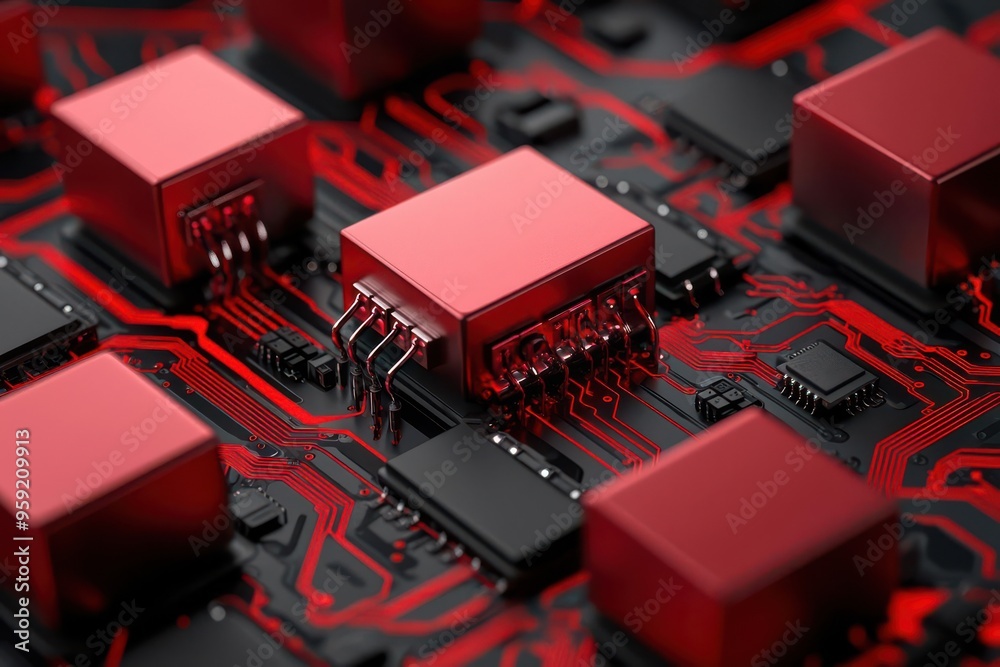 Close-up of a supply chain management system with AI-powered optimization tools Close-up of a supply chain management system with AI-powered optimization tools