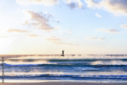 Sunset Kitesurfing in Tarifa: Jumping over the Waves