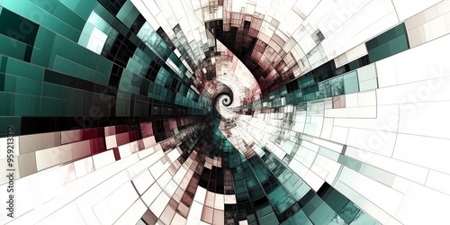 abstract art, vorticism, bright background, ultra-high contrast, geometrical, fading shapes photo