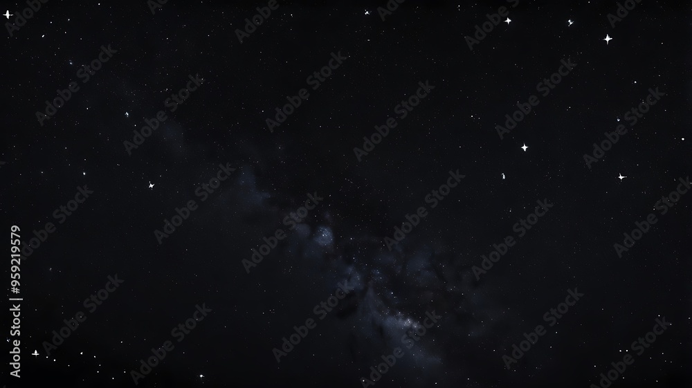 Abstract background of a clear night sky in total darkness with bright stars and the Milky Way galaxy
Abstract background of a clear night sky in total darkness with bright stars and the Milky Way galaxy