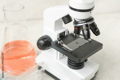 Microscope and laboratory g...