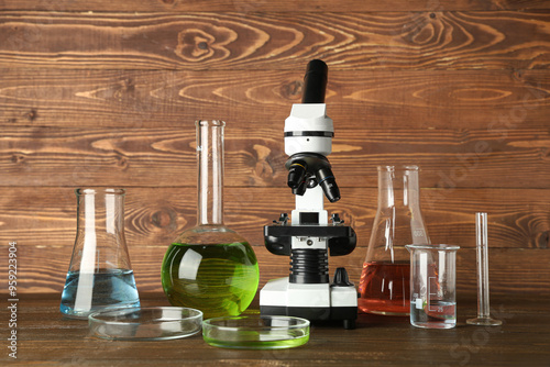 Microscope and laboratory g...
