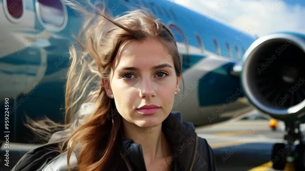 Journey of a Traveler Beside an Airplane Journey of a Traveler Beside an Airplane