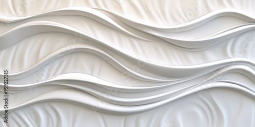 This elegant plywood abstract background features a beautifully textured white wave pattern that is perfect for any natureinspired design projects like home decor, graphic art, or interior design