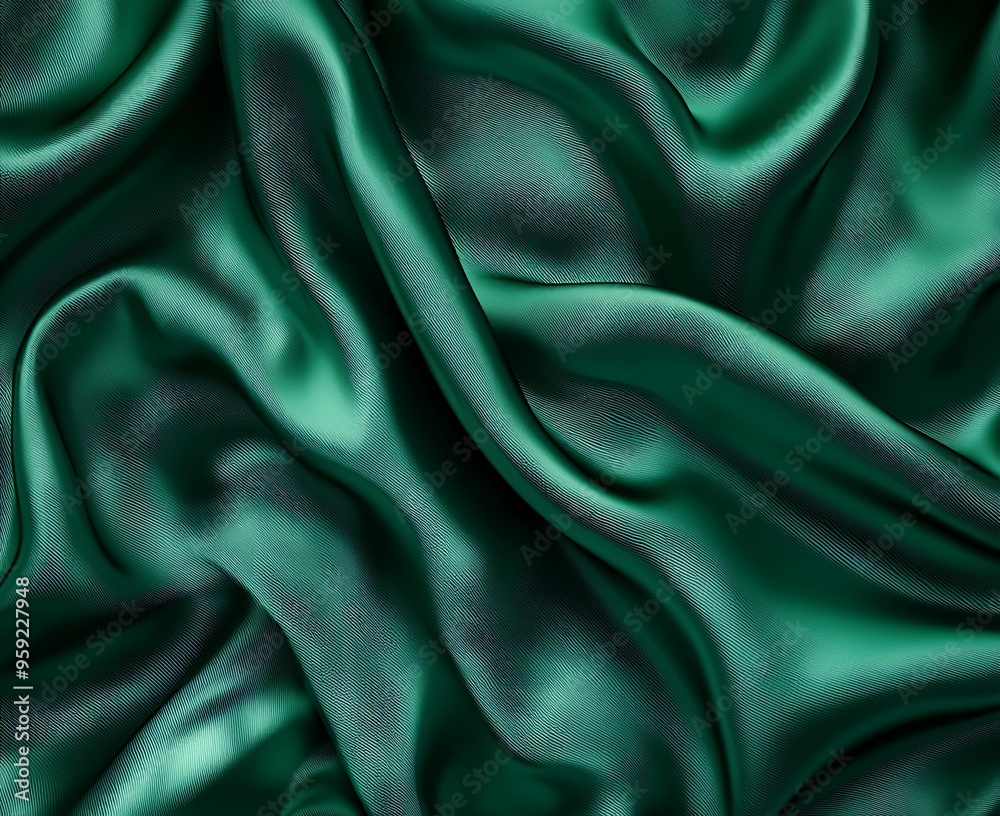 Fototapeta premium green silk background