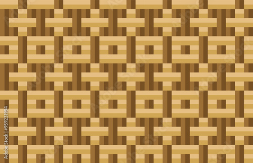 Seamless traditional woven pattern called Anyaman