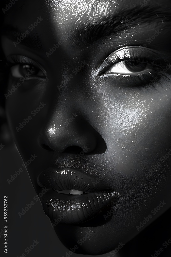 black young woman model