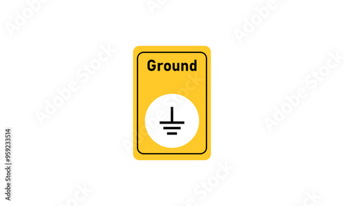 Earth ground symbol in electricity.