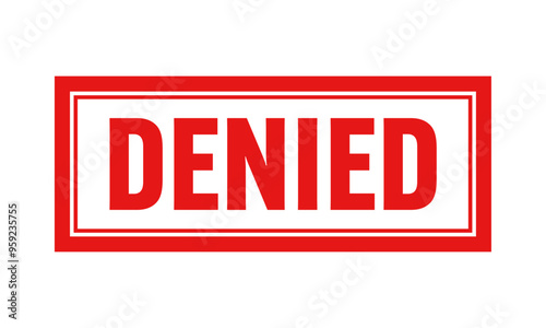 Denied stamp icon