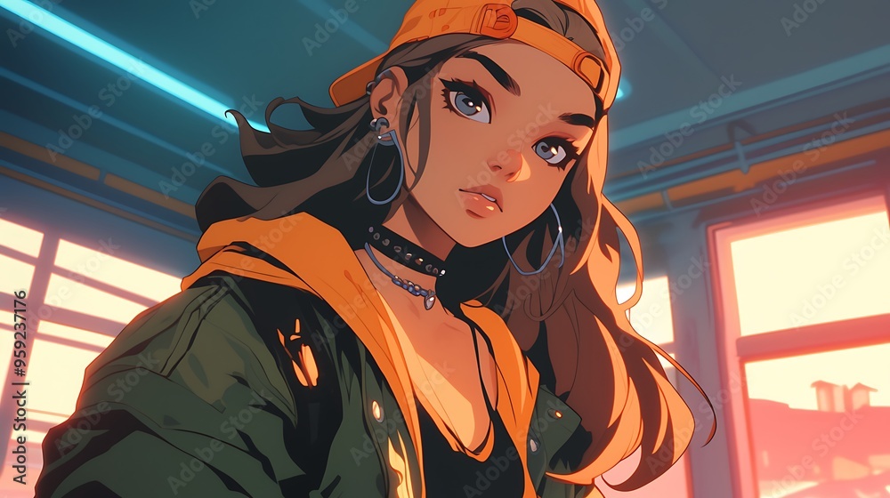 hip hop anime girl hip hop anime girl