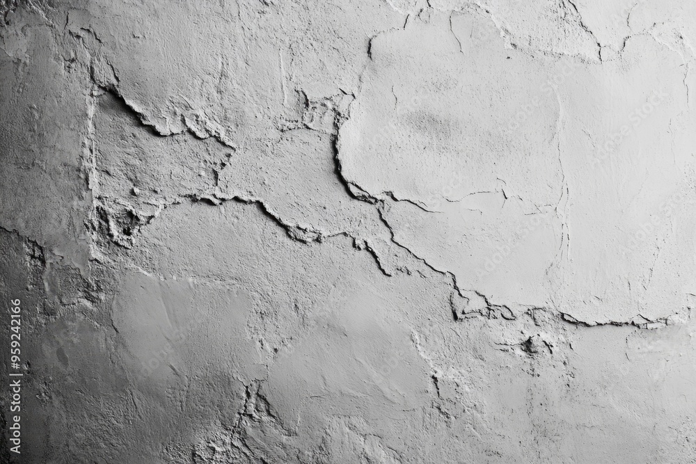 Obraz premium Grey textured concrete wall background, ai