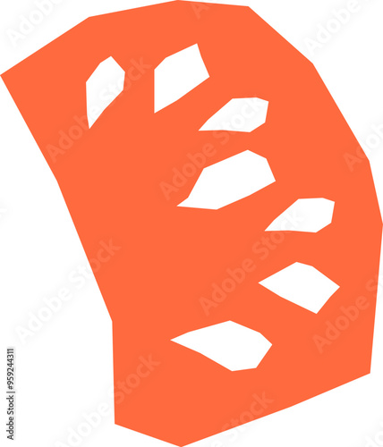 Tomato Slice Hand Drawn