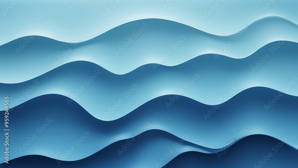 Beautiful wavy blue water Background Beautiful wavy blue water Background