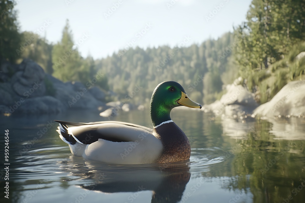 duck on the lake duck on the lake