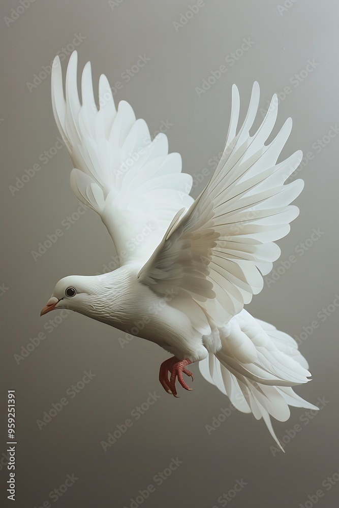 Obraz premium white dove wallpaper