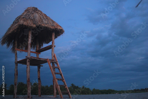 beach hut on the beach