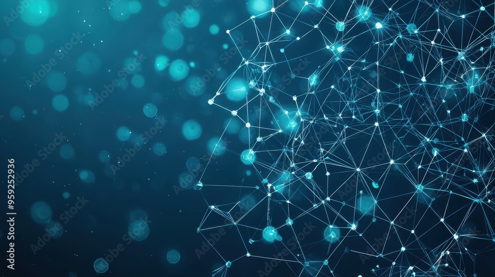 Fototapeta premium Abstract Network Connection Digital Background