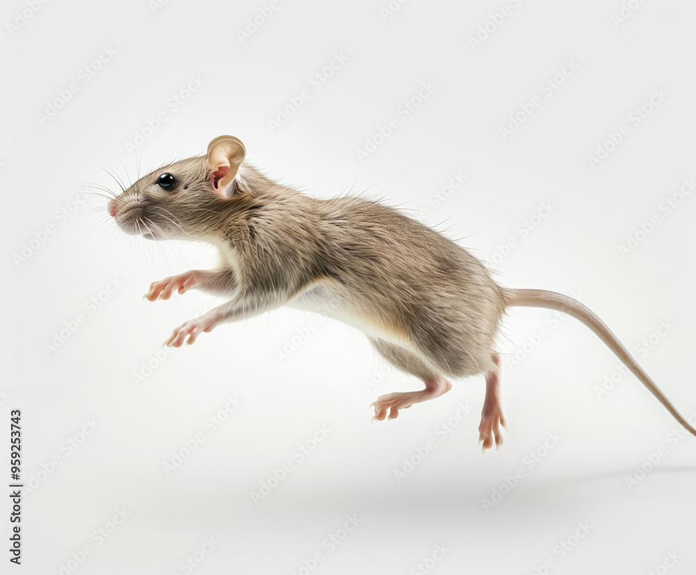 a mouse isolated on a white background a mouse isolated on a white background
