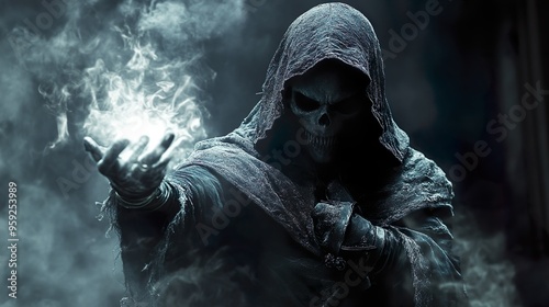 A warlock casts a spell