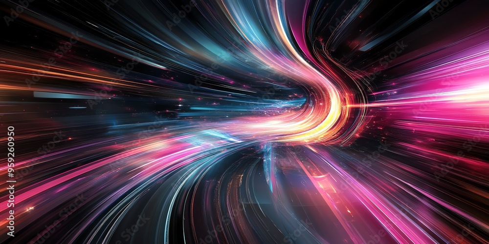 Abstract Colorful Light Trails. Abstract Colorful Light Trails.