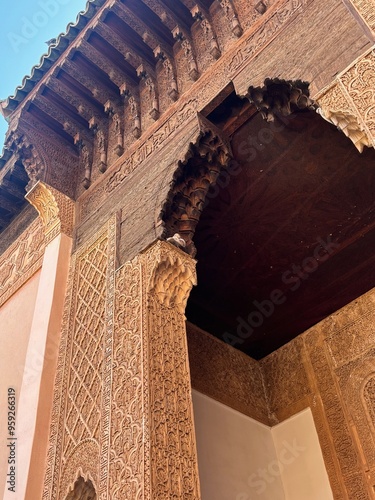 detail of a mosque country photo