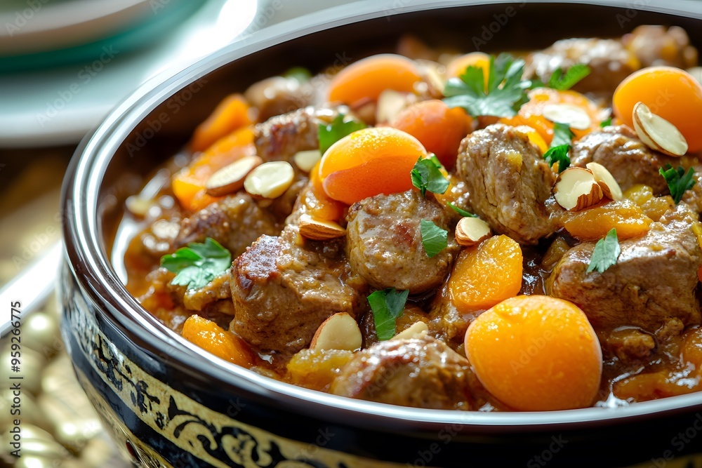 Apricot and Almond Lamb Stew Apricot and Almond Lamb Stew
