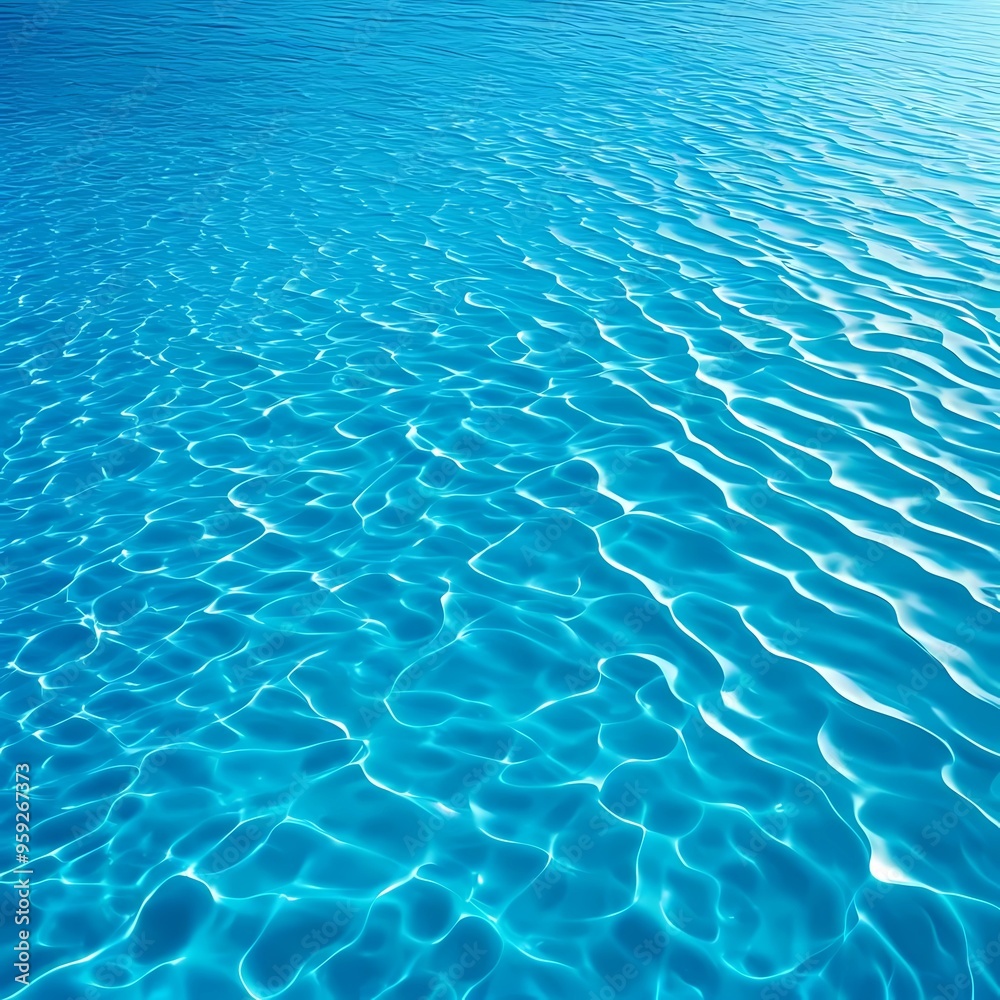 Fototapeta premium Pool Water ripple top view seamless pattern swimming pool