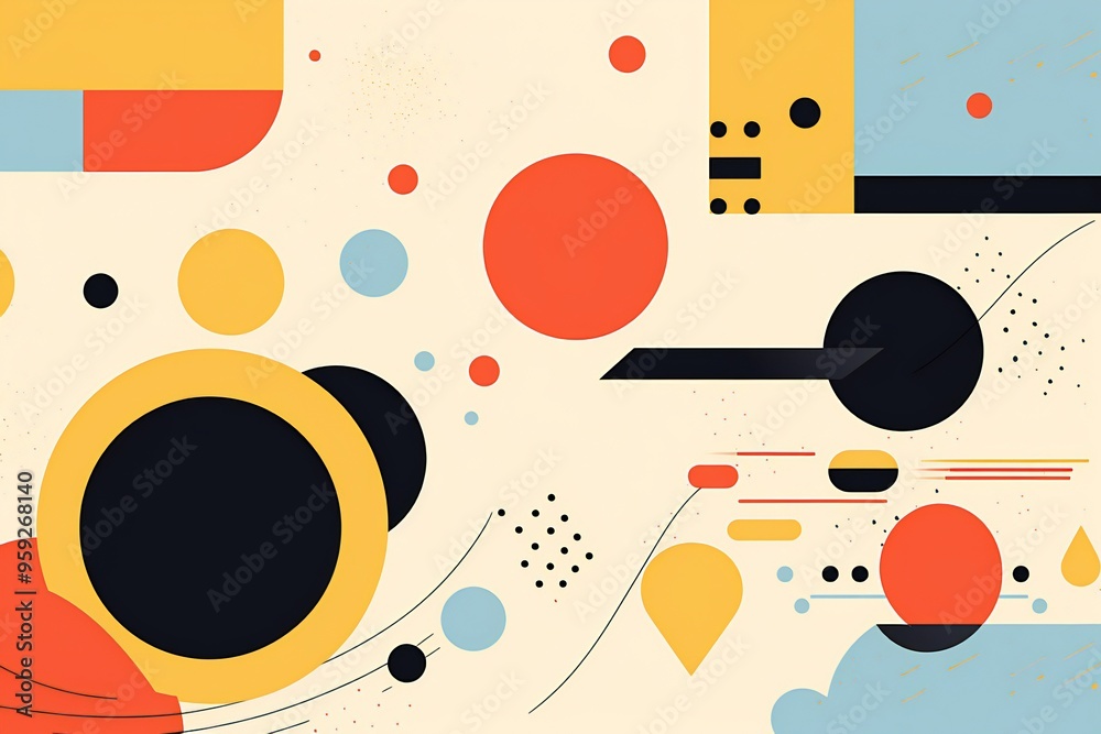 Obraz premium Abstraction illustration in concept of lifestyle