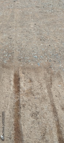 footprints on the beach