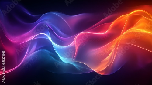 Abstract Flowing Light Waves.