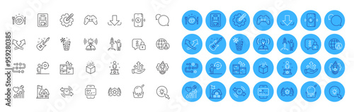 Clown, Download and Ice maker line icons pack. Romantic dinner, Growth chart, Survey progress web icon. Messenger, Wholesale goods, Success pictogram. Augmented reality, Coffee maker. Vector