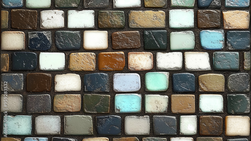 Vibrant Retro Mosaic Tiles Vibrant Retro Mosaic Tiles