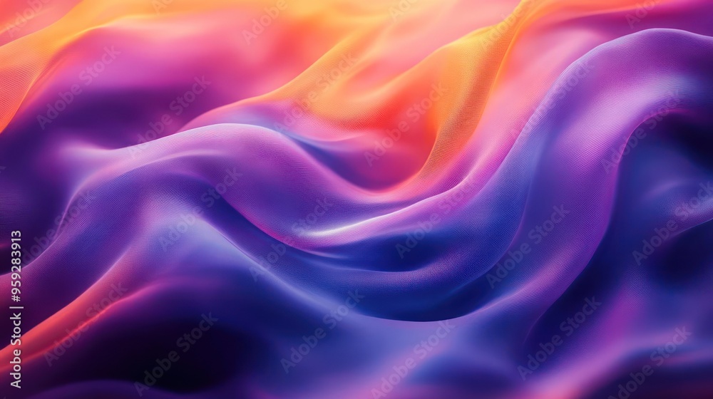 Fototapeta premium A dynamic abstract design with swirling blurred splashes in vibrant colors of purple, blue,