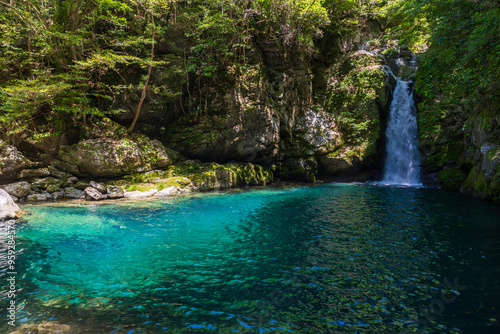 日本の風景・夏　高知　にこ淵（仁淀ブルー） photo