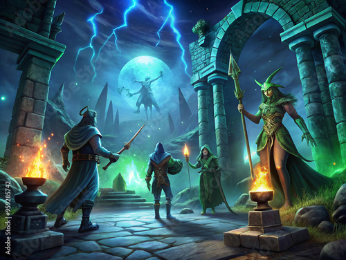 Step into an Immersive Fantasy VR Adventure Experience the Thrill of Spells, Swords, and Enchanting Realms Beyond Your Wildest Imagination. photo