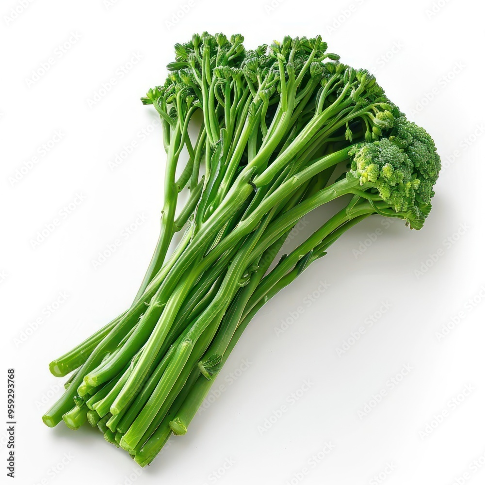 Vibrant green, freshly cut broccoli stalks, ready to be cooked or eaten raw. Vibrant green, freshly cut broccoli stalks, ready to be cooked or eaten raw.