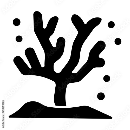 coral reef Solid icon