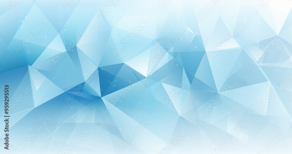 Obraz premium A blue abstract geometric background featuring triangular shapes and gradients, ideal for digital design and presentations.