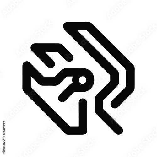 Futuristic Technology Company Logo Stylish Logo Design Vector Illustration for Modern Branding
