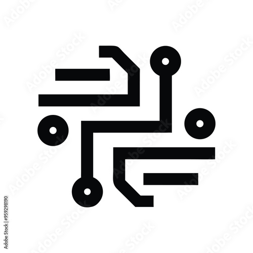 Futuristic Technology Company Logo Stylish Logo Design Vector Illustration for Modern Branding