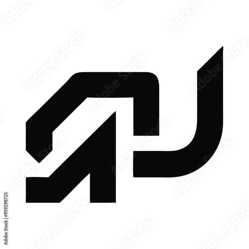 Futuristic Technology Company Logo Stylish Logo Design Vector Illustration for Modern Branding