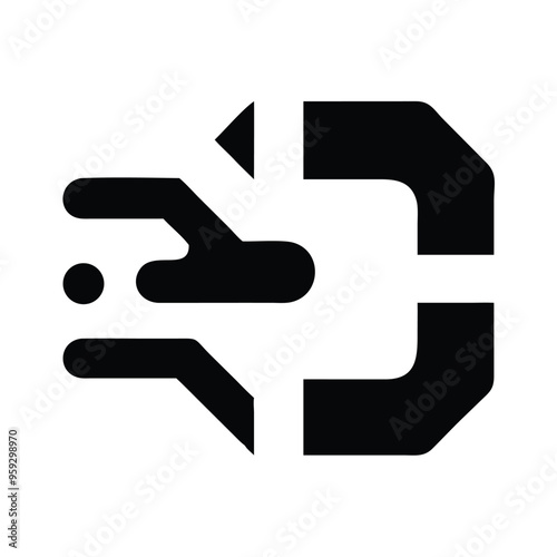 Futuristic Technology Company Logo Stylish Logo Design Vector Illustration for Modern Branding