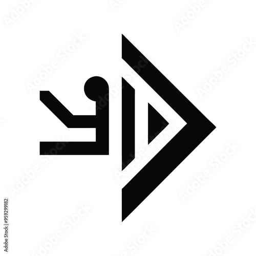 Futuristic Technology Company Logo Stylish Logo Design Vector Illustration for Modern Branding
