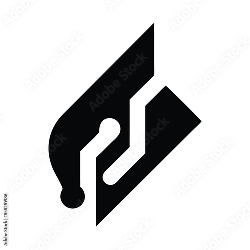 Futuristic Technology Company Logo Stylish Logo Design Vector Illustration for Modern Branding